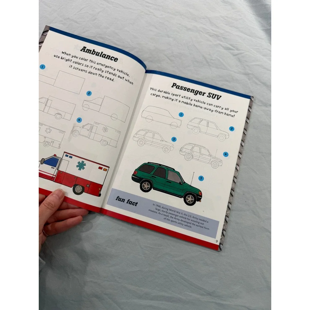 Walter Foster Learn to Draw Cars & Trucks Step-by-Step Art Book 28 Vehicles 2012